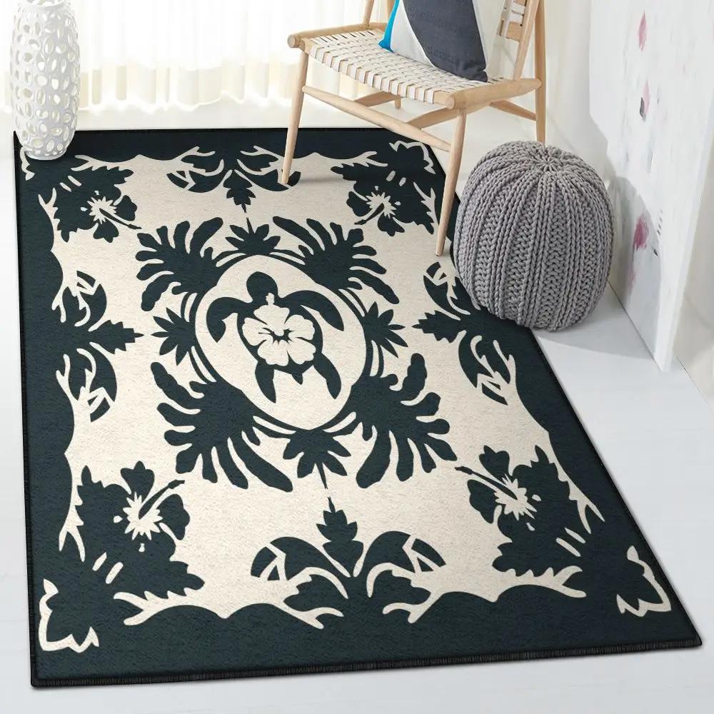 Holiday indoor outdoor rugs, hawaiian turtle rug Rectangle Rug