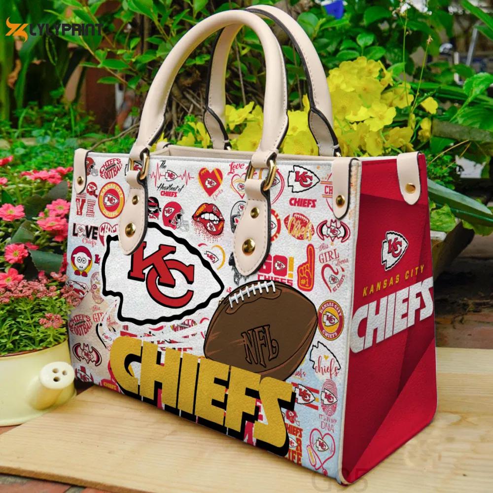 Kansas city chiefs hand leather bag for women gift 1541 Women Leather Hand Bag