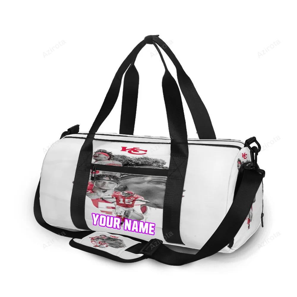 Kansas city chiefs patrick mahomes 15 personalized name travel bag gym bag 1730 Travel Bag
