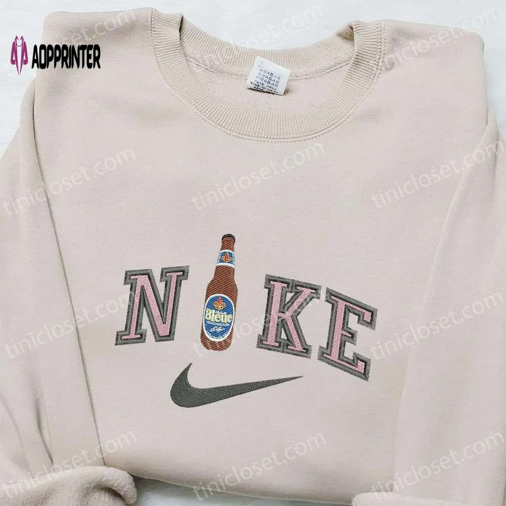 Labatt beer x nike embroidered sweatshirt – nike inspired shirt perfect gift for him Embroidered Shirt