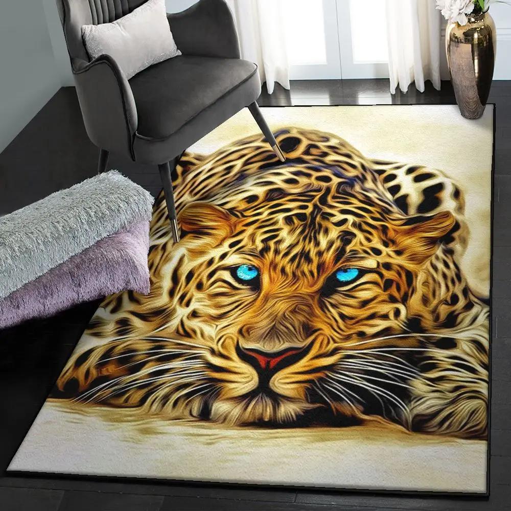 Leopard large living room rugs, leopard gs cl rug Rectangle Rug