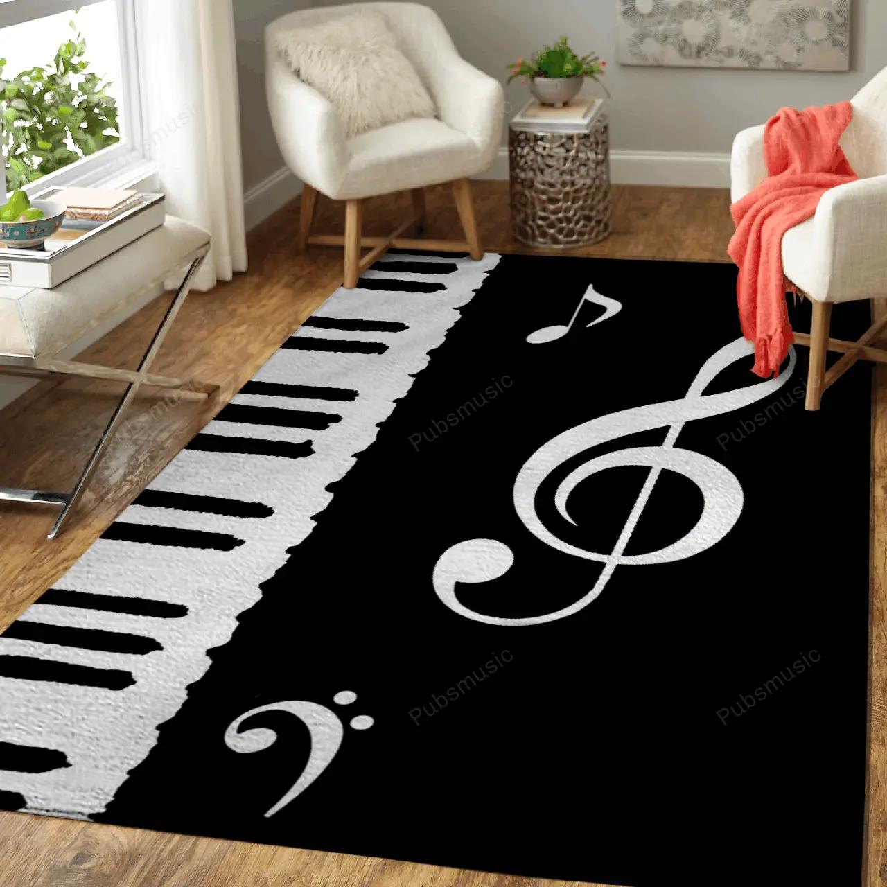 Life is like a piano music art for fans area rug living room carpet rug regtangle carpet floor decor home decor Rectangle Rug