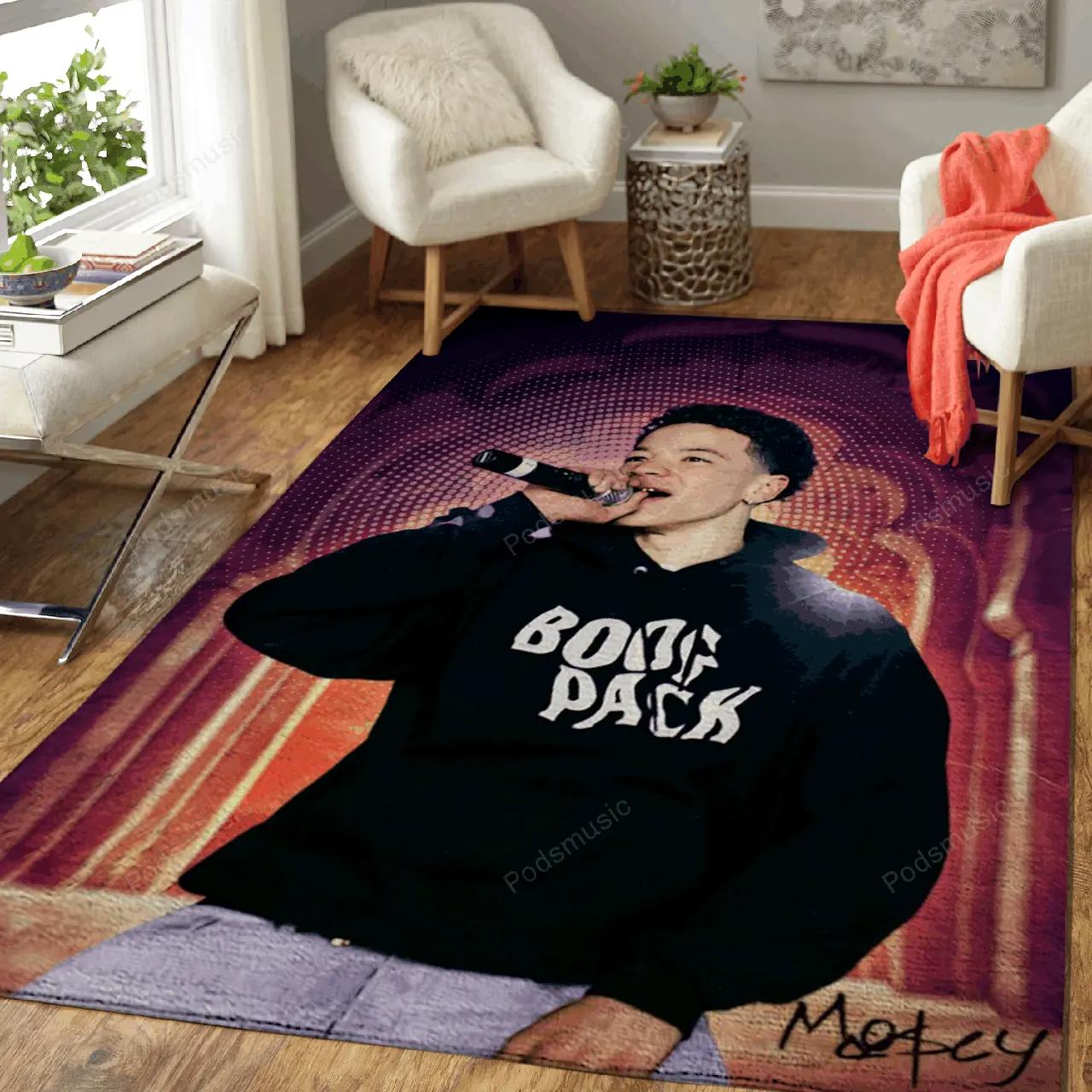 Lil mosey rap music art for fans area rug living room carpet rug regtangle carpet floor decor home decor Rectangle Rug