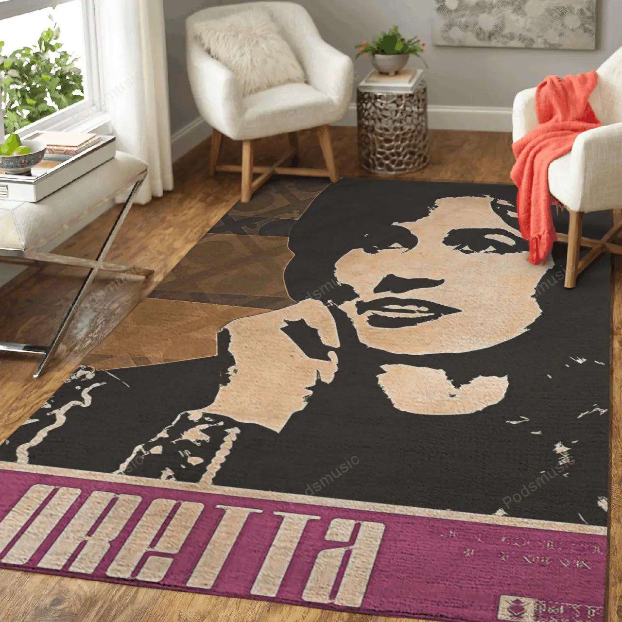 Loretta lynn country music artwork art for fans area rug living room carpet rug regtangle carpet floor decor home decor Rectangle Rug