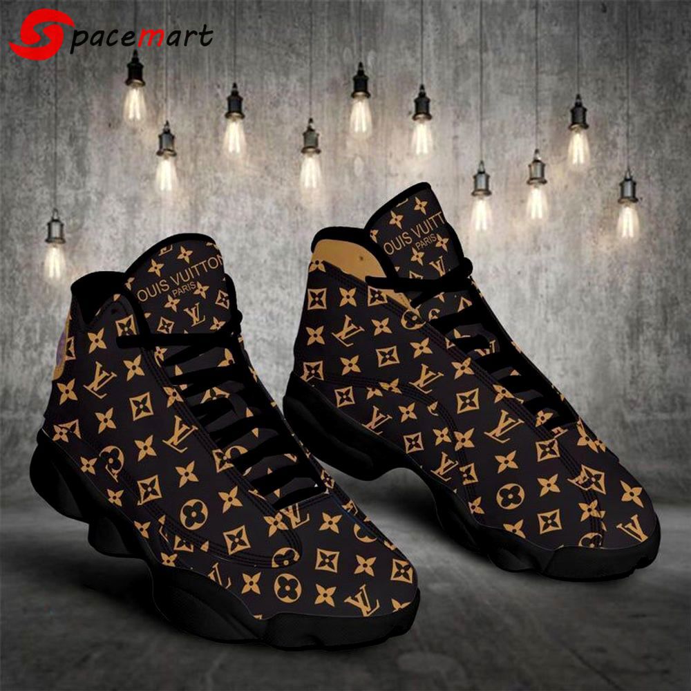 Louis vuitton louis vuitton retro brown air jordan 13 sneakers shoes best shoes gifts for men women Air Jordan 13