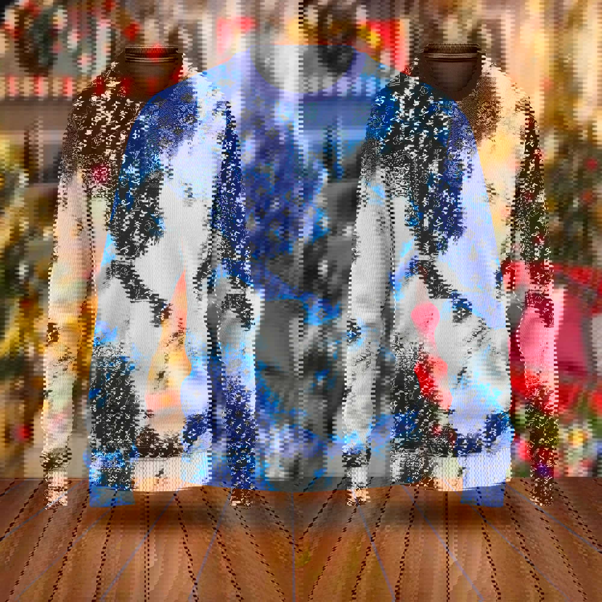 Louis vuitton luxury ugly christmas sweaterhot 2025 style 441 Christmas Ugly Sweater