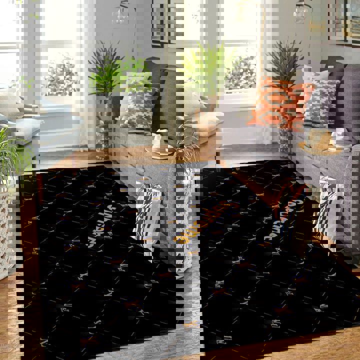 Louis vuitton supreme black logo type 662. Upgrade Your Living Room with Luxury Home Decor: Area Carpets, Floor Decor, Door Mats, and Hot Gift Items with style a High-End Fashion Brand Rectangle Rug