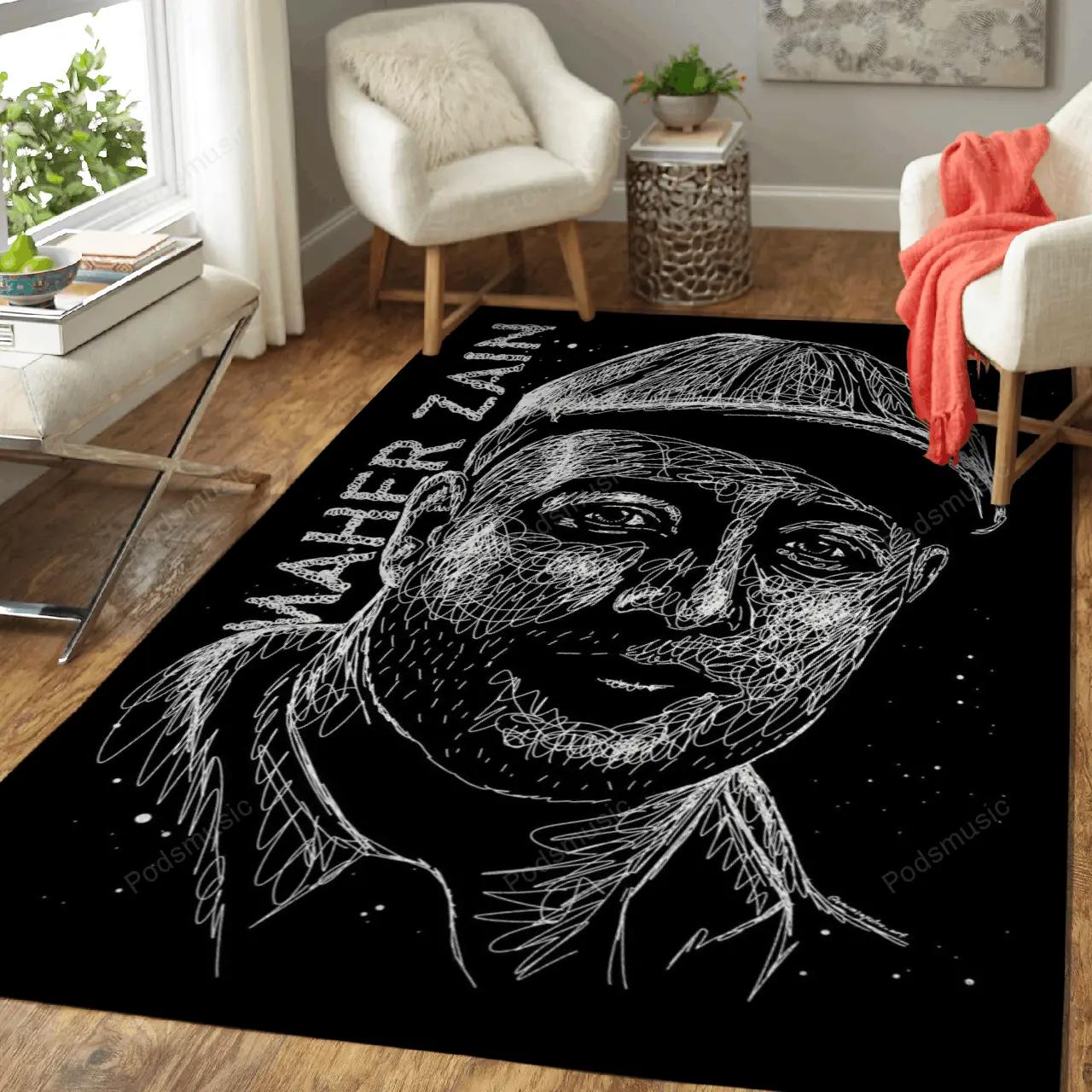Maher zain islamic music music art for fans area rug living room carpet rug regtangle carpet floor decor home decor Rectangle Rug