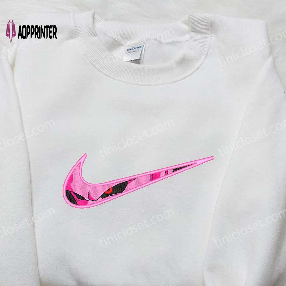 Majin boo x nike & naruto embroidered shirts: customizable nike collection Embroidered Shirt