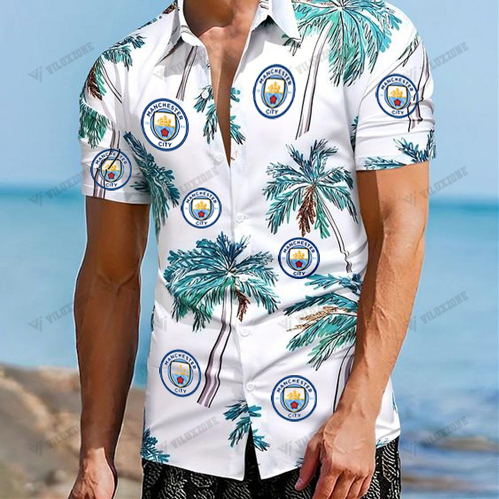 Manchester city fc custom name hawaiian shirt Hawaii Shirt Shorts & Flip Flops