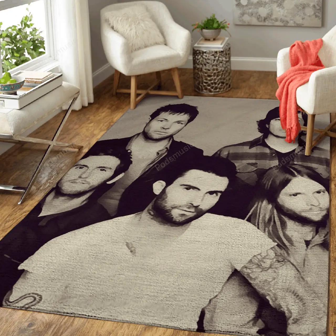 Maron 5 51 music art for fans area rug living room carpet rug regtangle carpet floor decor home decor Rectangle Rug