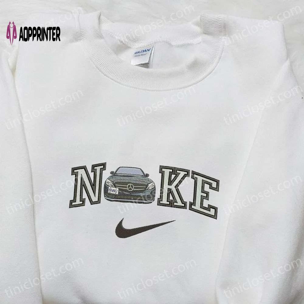 Mercedez x nike embroidered hoodie & transportation shirt – unique nike inspired designs Embroidered Shirt