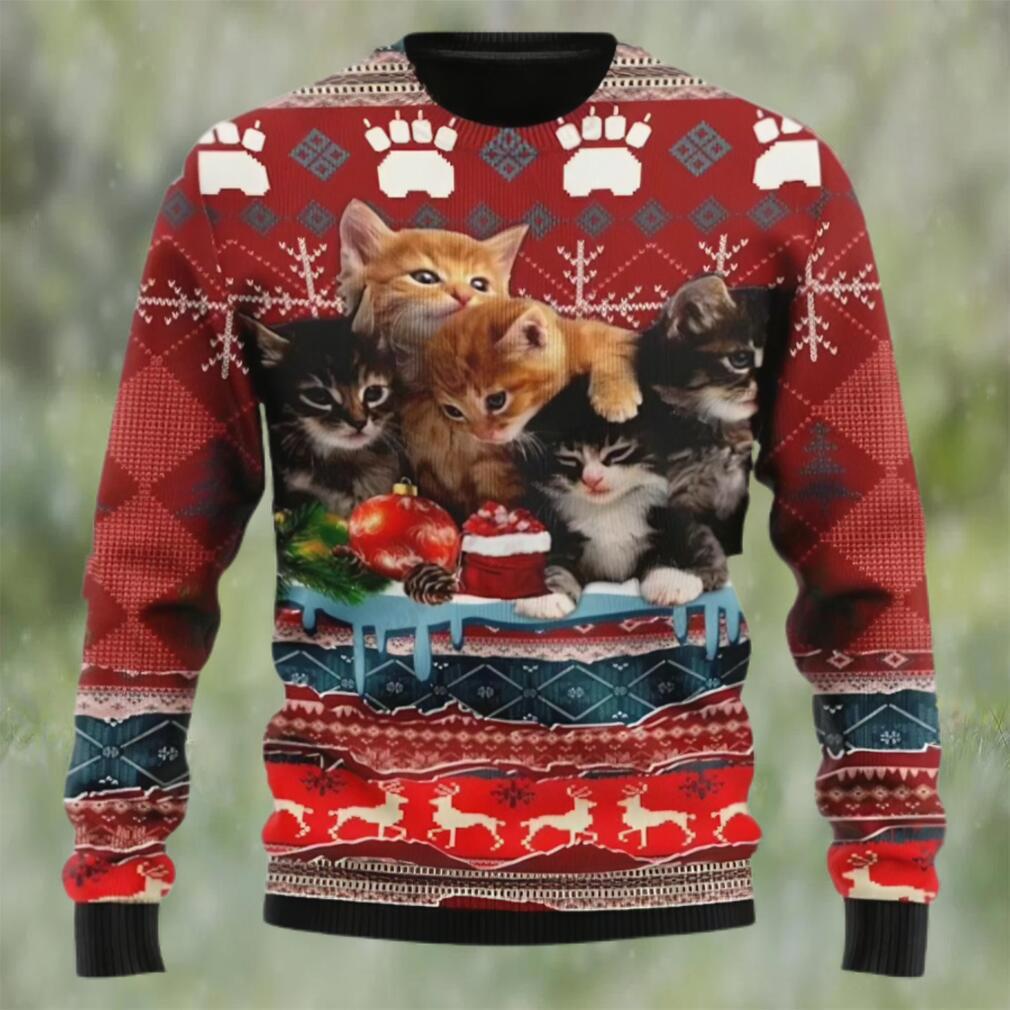 Merry christmas kitty cat ugly christmas sweater Christmas Ugly Sweater