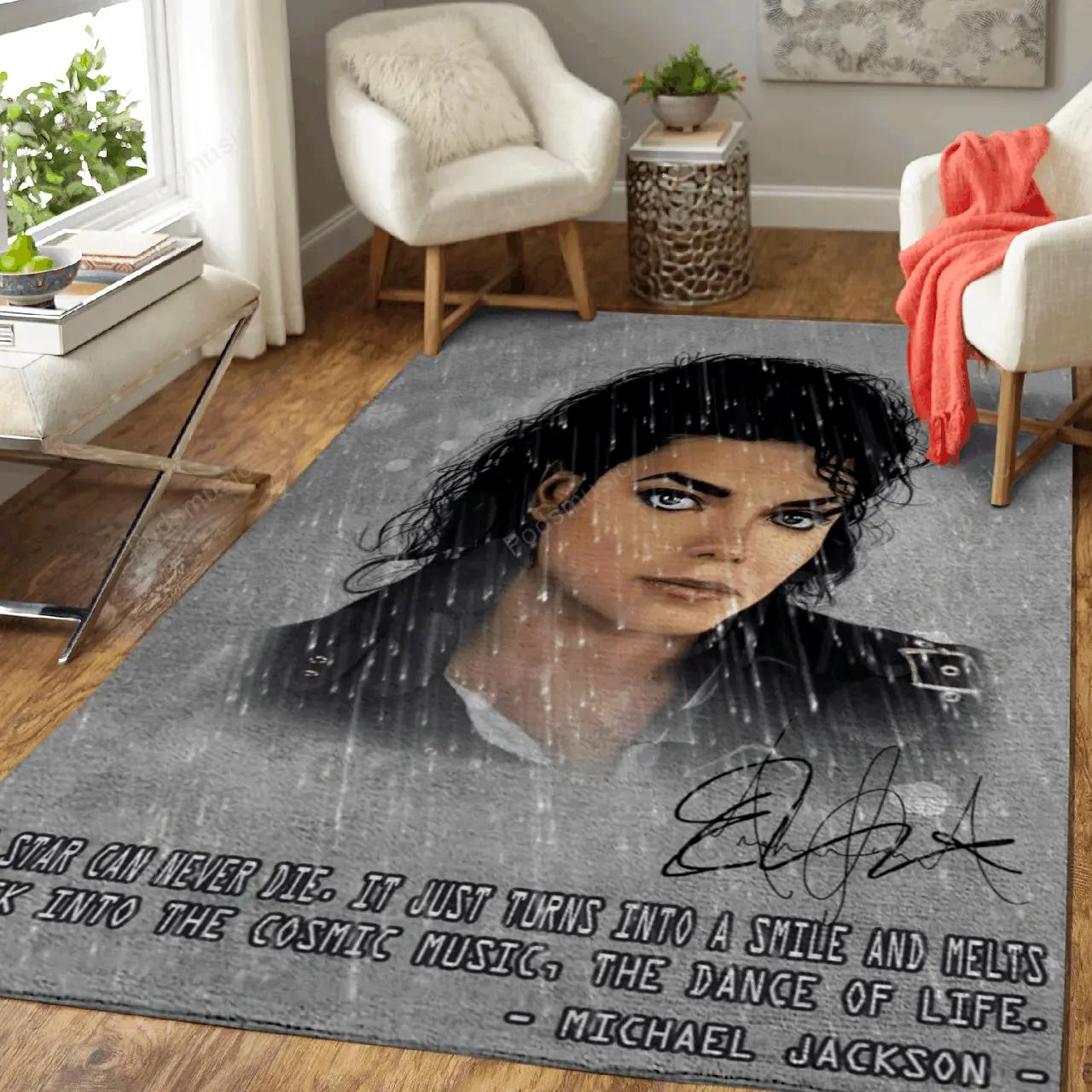 Michael jackson artwork pop music collection art for fans area rug living room carpet rug regtangle carpet floor decor home decor Rectangle Rug