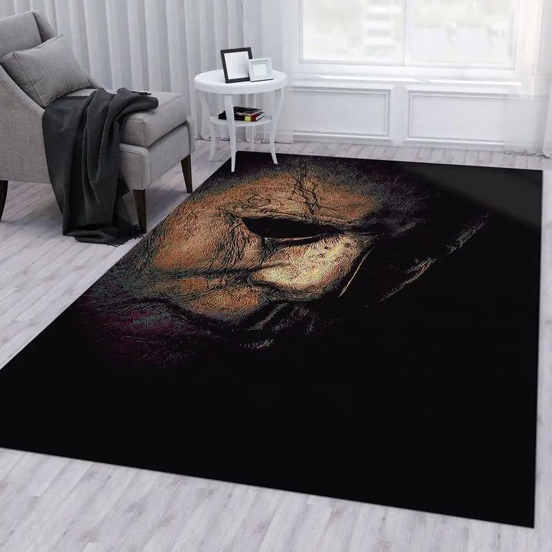 Michael myers vectorart area rug living room and bed room rug rug regtangle carpet floor decor home decor Rectangle Rug