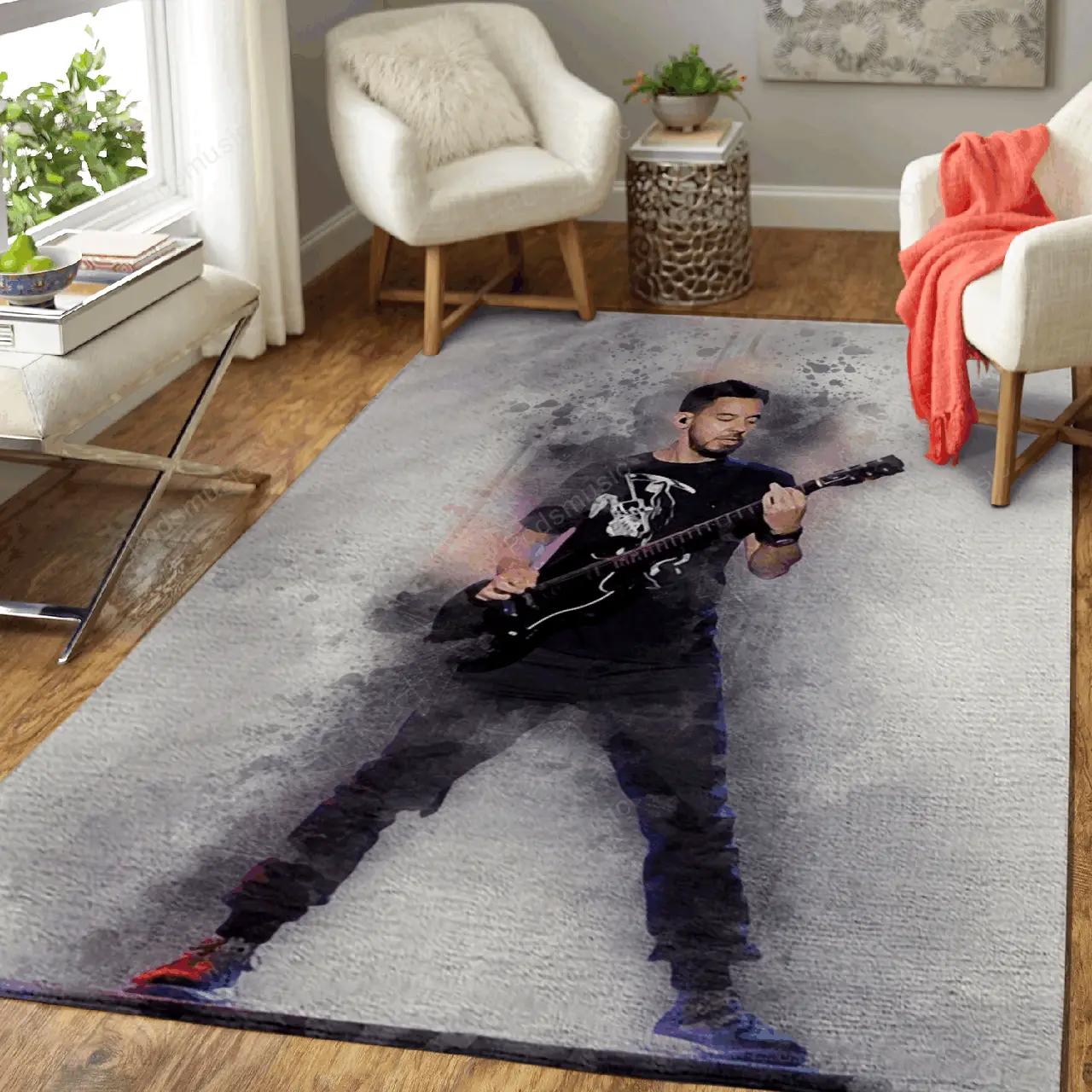 Mike shinoda music art for fans area rug living room carpet rug regtangle carpet floor decor home decor v11266 Rectangle Rug