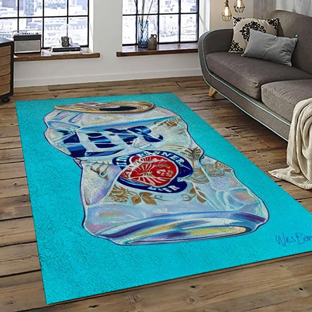 Miller lite american style beer retangle carpet area rug home decor gift best present for friends ml20 Rectangle Rug