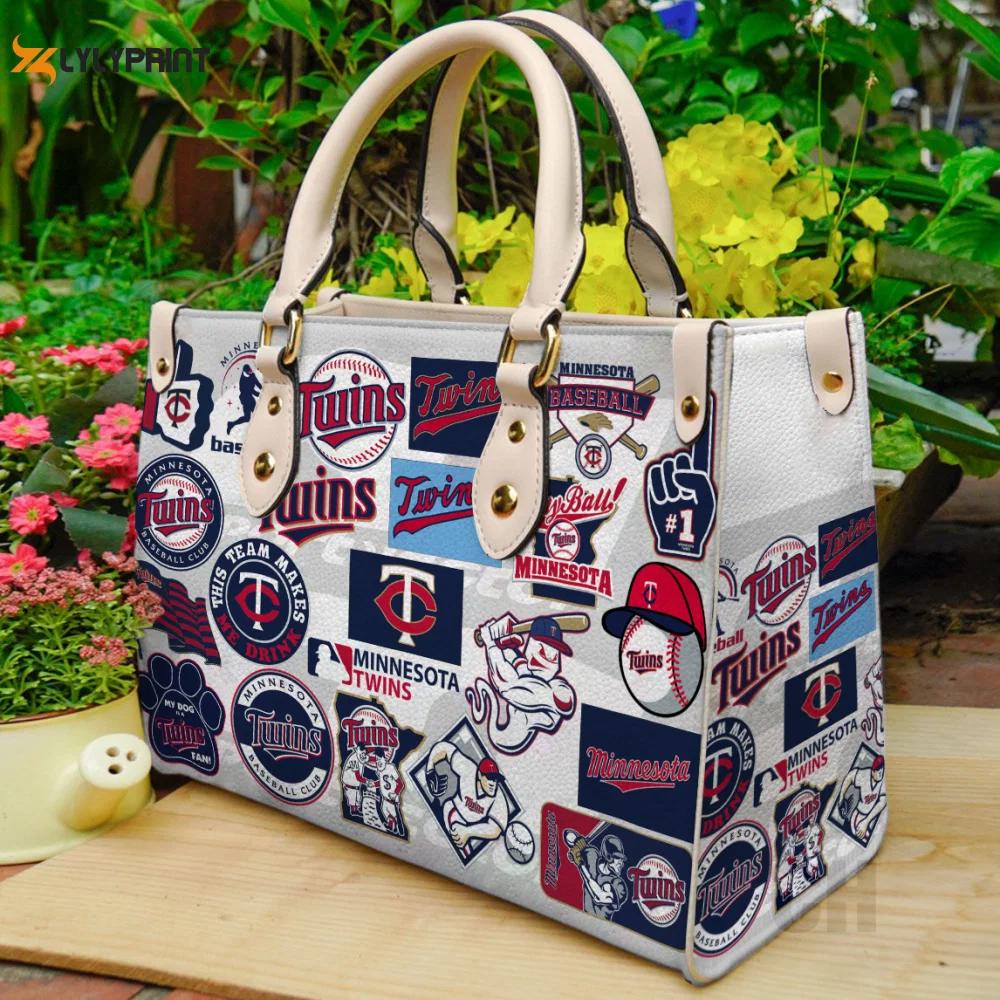 Minnesota twins  leather bag for women gift 993 Women Leather Hand Bag