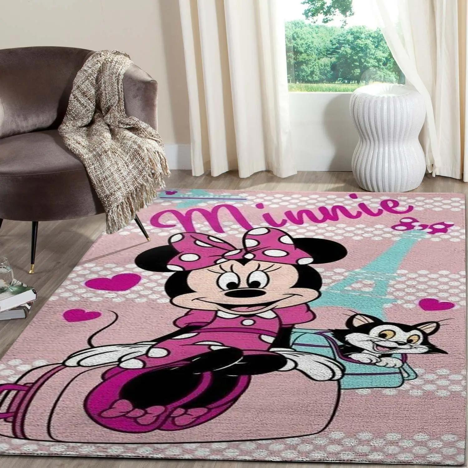 Minnie mouse area rugs disney movies living room carpet fn121210 rug Rectangle Rug