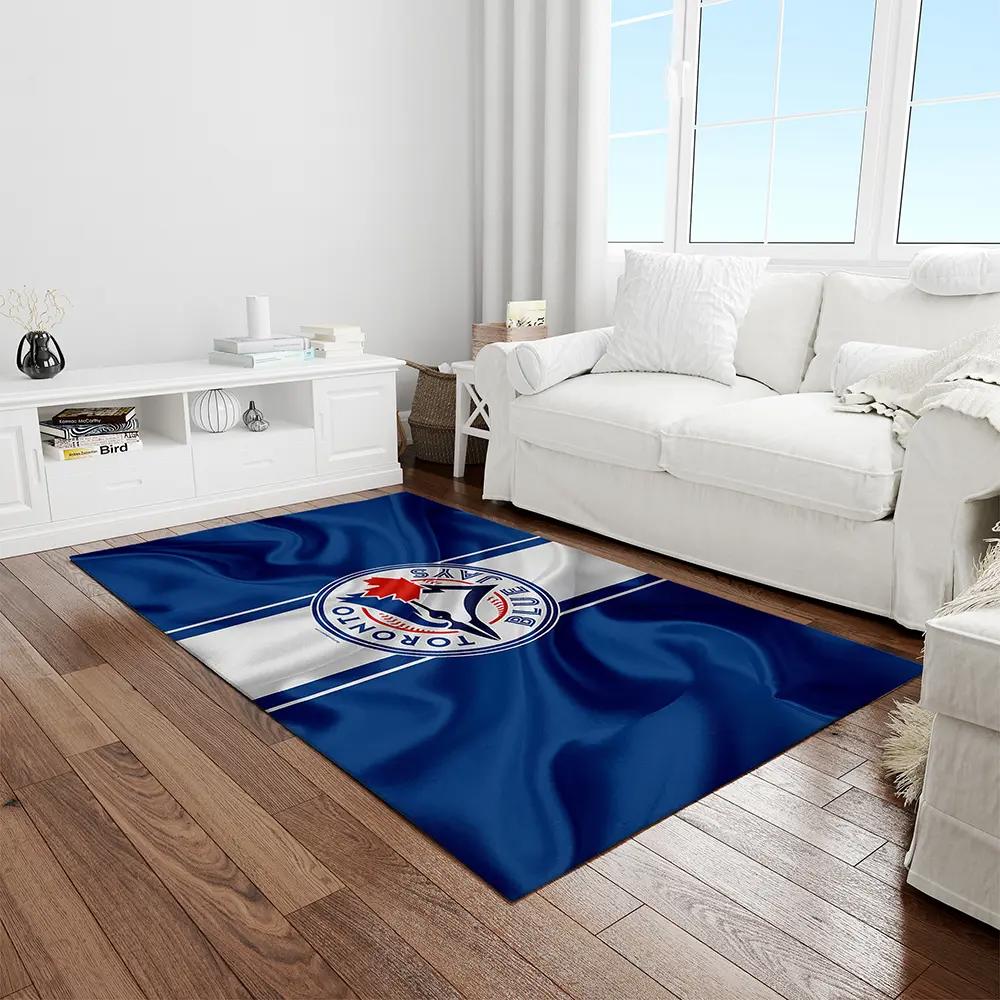 Mlb toronto blue jays baseball team logo rectangle area rug tbj04 Rectangle Rug