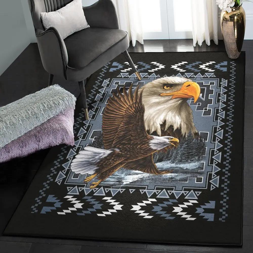 Native land bedroom rugs, native american eagle gs 0406tt rug Rectangle Rug