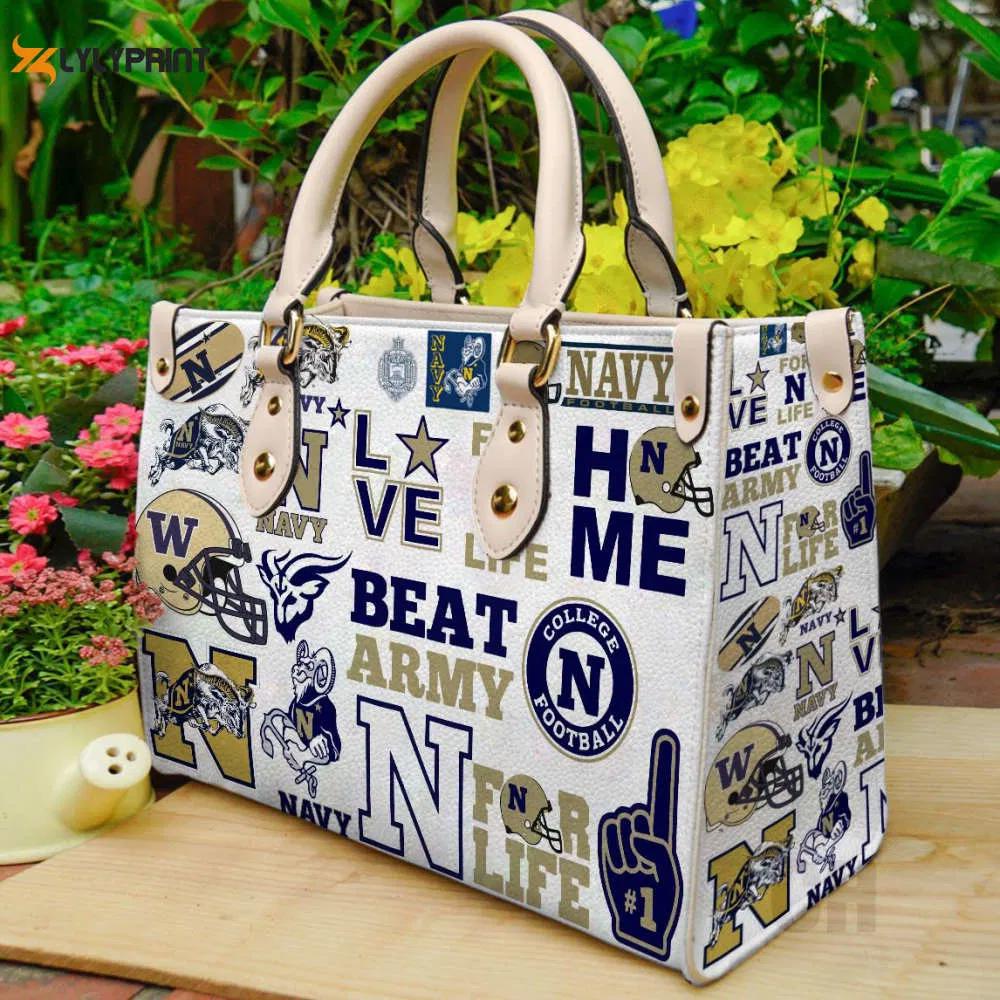 Navy midshipmen leather handbag gift for women 4456 Women Leather Hand Bag