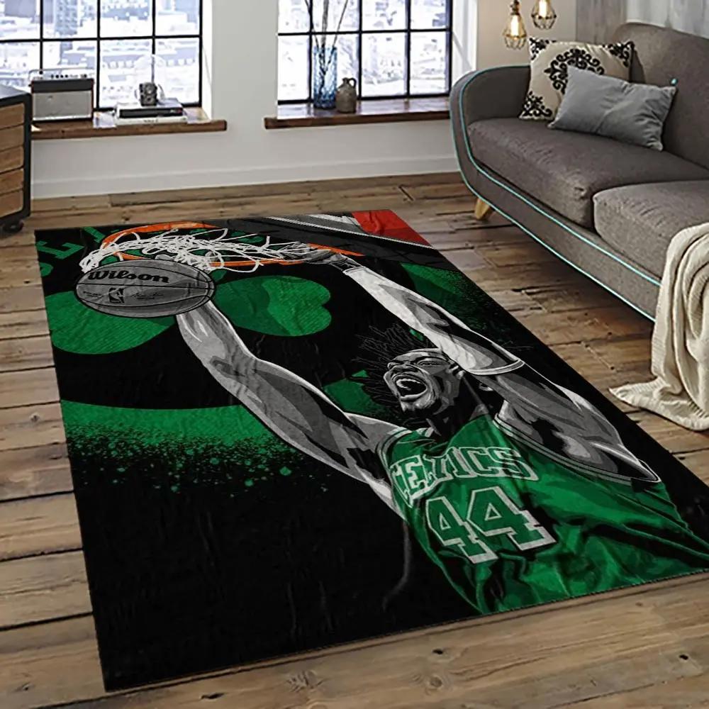 Nba boston celtics basketball team logo sport carpet area rug home decor best gift for friends bc58 Rectangle Rug