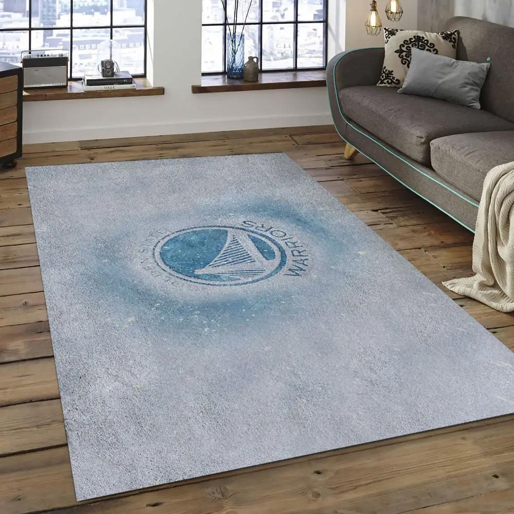 Nba golden state warriors basketball legend team logo rectangle area gsw17 Rectangle Rug