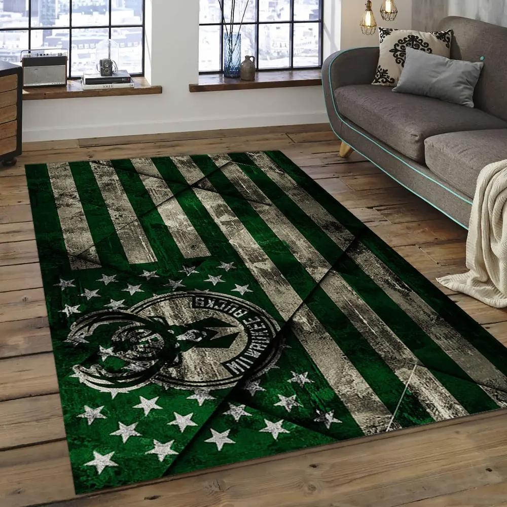Nba milwaukee bucks basketball legend team logo rectangle area mbs06 Rectangle Rug