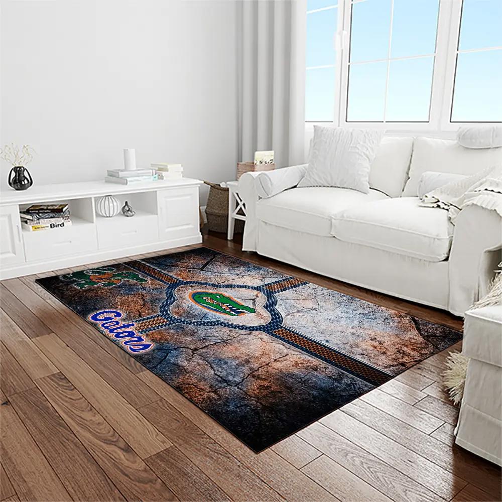 Ncaa florida gators college sport basketball and foolball team logo rectangle area rug fg13 Rectangle Rug