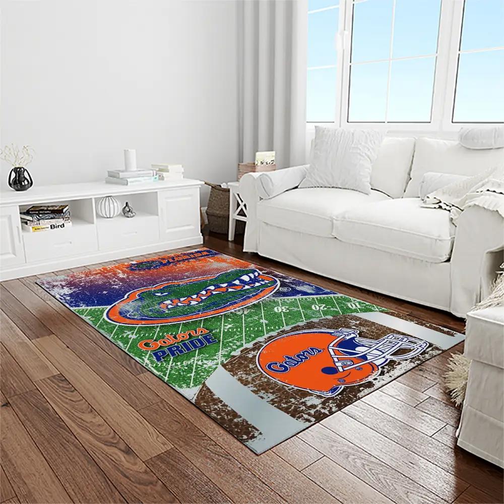 Ncaa florida gators college sport basketball and foolball team logo rectangle area rug fg35 Rectangle Rug