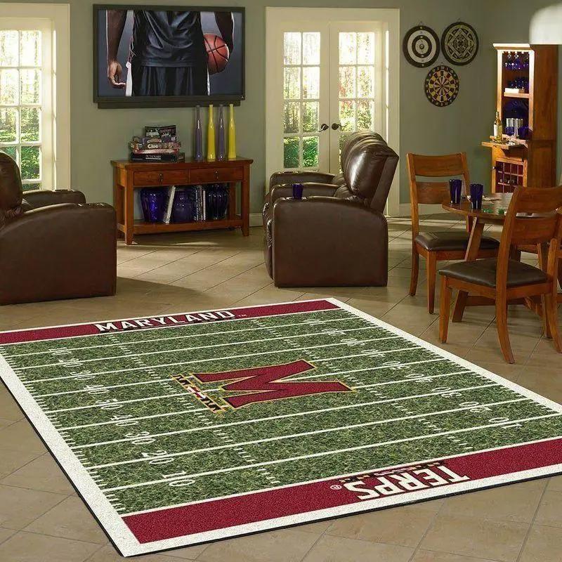 Ncaa maryland terrapins football living room carpet home rug regtangle carpet 2 Rectangle Rug