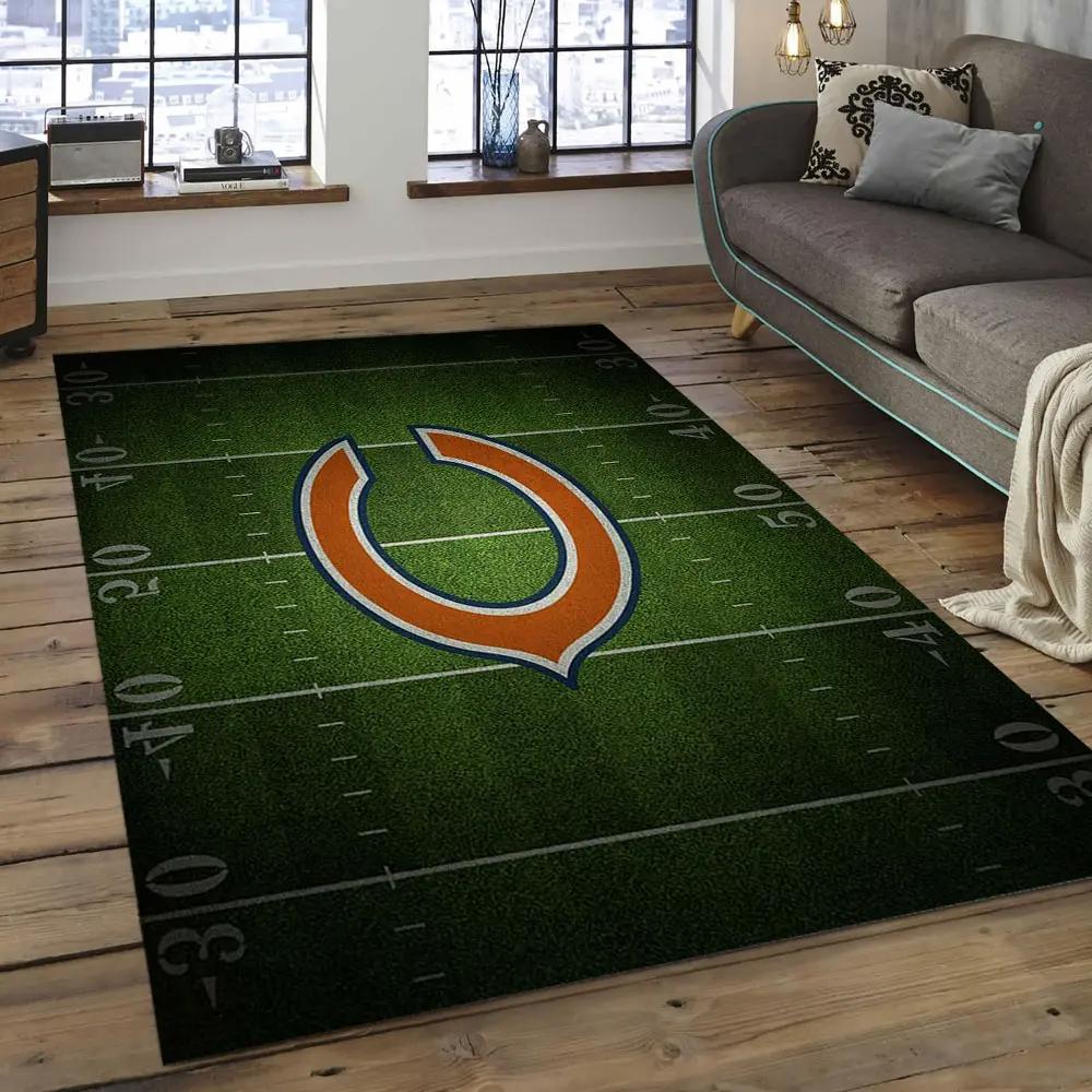 Nfl chicago bears football team logo rectangle area rug cgb12 Rectangle Rug
