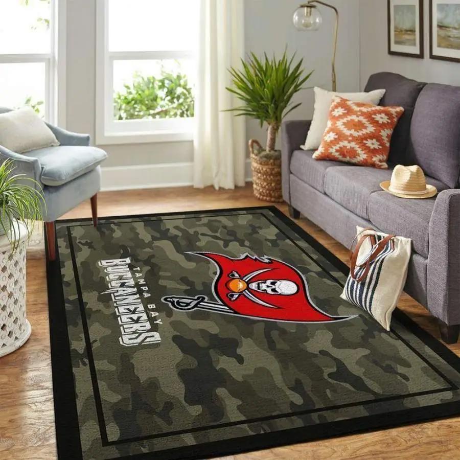 Nfl tampa bay buccaneers football team logo carpet rug living room 1910075 Rectangle Rug
