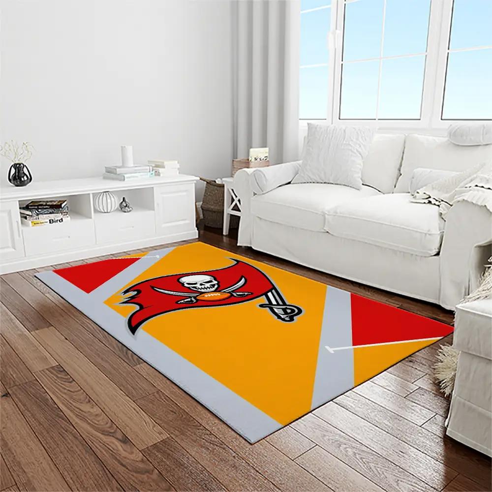 Nfl tampa bay buccaneers team logo rectangle area rug tbb17 Rectangle Rug