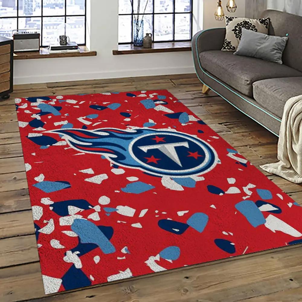 Nfl tennessee titans football team logo sport carpet area rug home decor best gift for friends tt61 Rectangle Rug