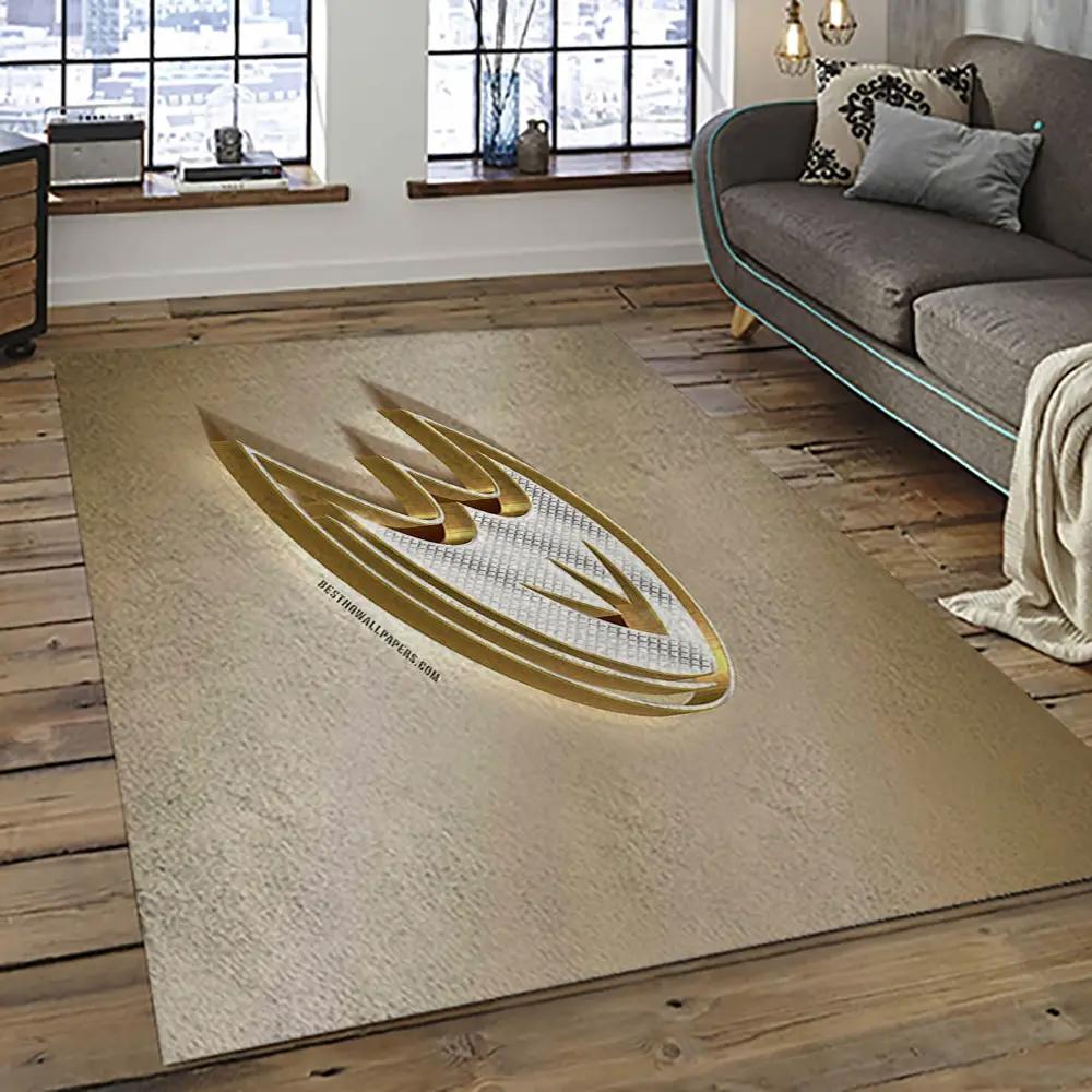 Nhl anaheim ducks ice hockey team logo sport carpet area rug home decor gift the ducks gift for fans gift for son ahd11 Rectangle Rug