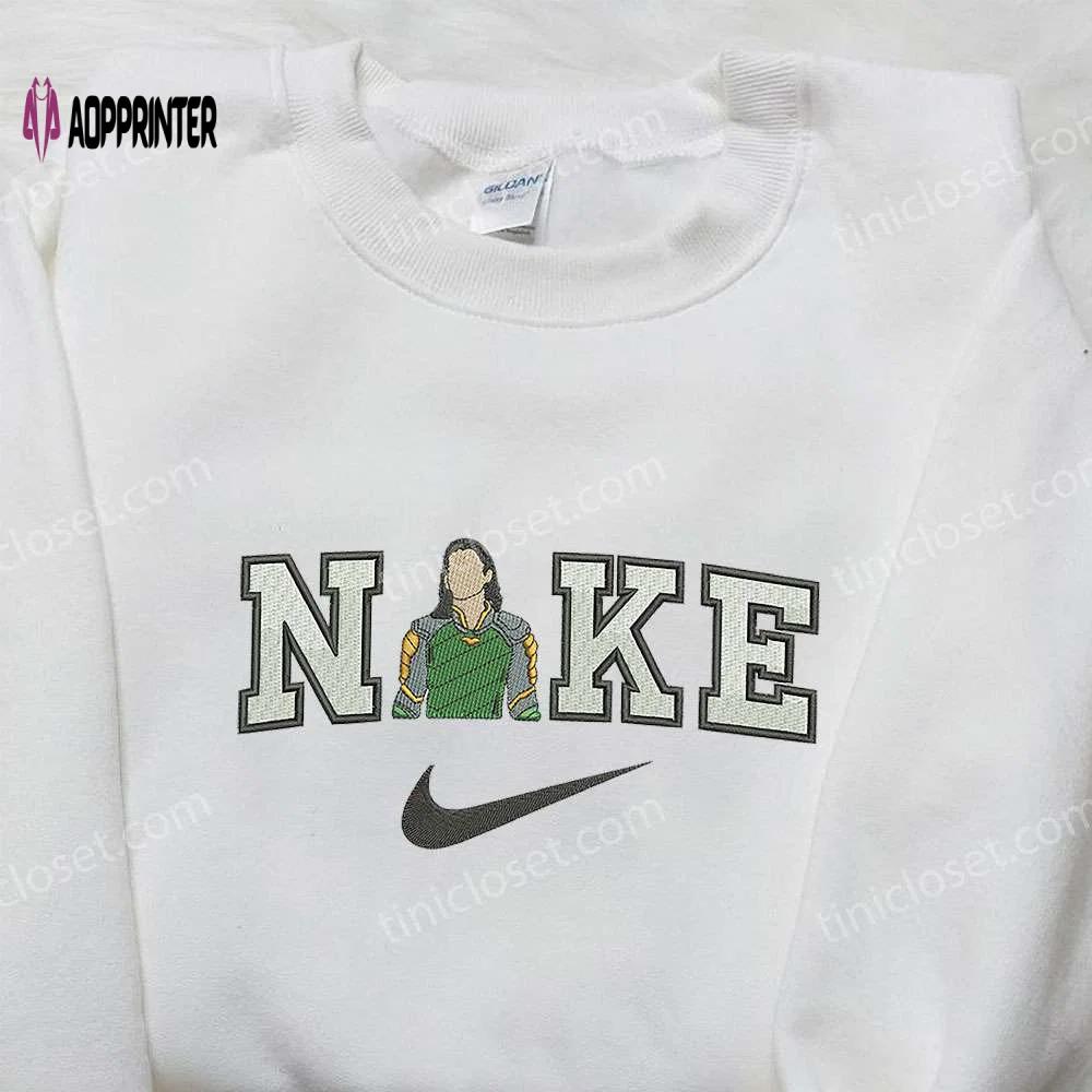 Nike x loki embroidered shirt: marvel-inspired & stylish nike shirt Embroidered Shirt