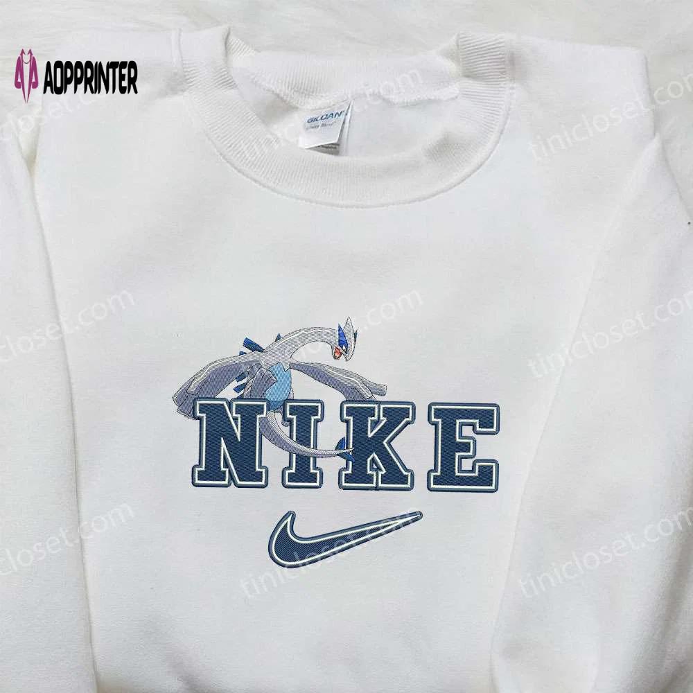 Nike x lugia pokemon embroidered shirt: stylish collaboration for pokemon fans Embroidered Shirt