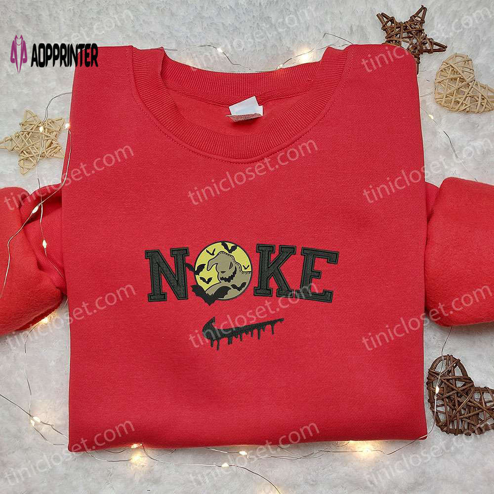 Nike x oogie boogie nightmare before christmas embroidered shirt: cool halloween apparel Embroidered Shirt