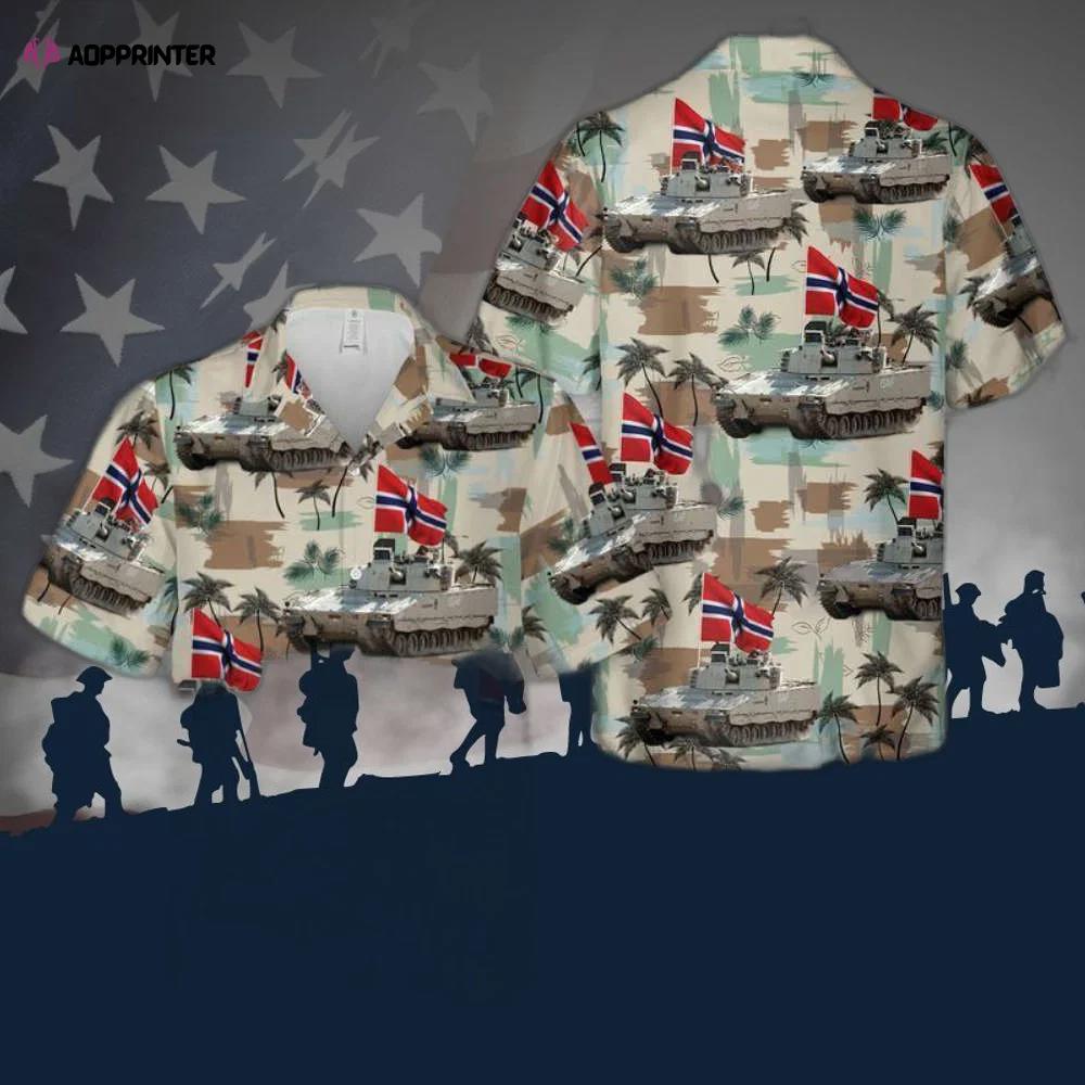 Norwegian army cv90 hawaiian shirt – authentic military style Hawaii Shirt