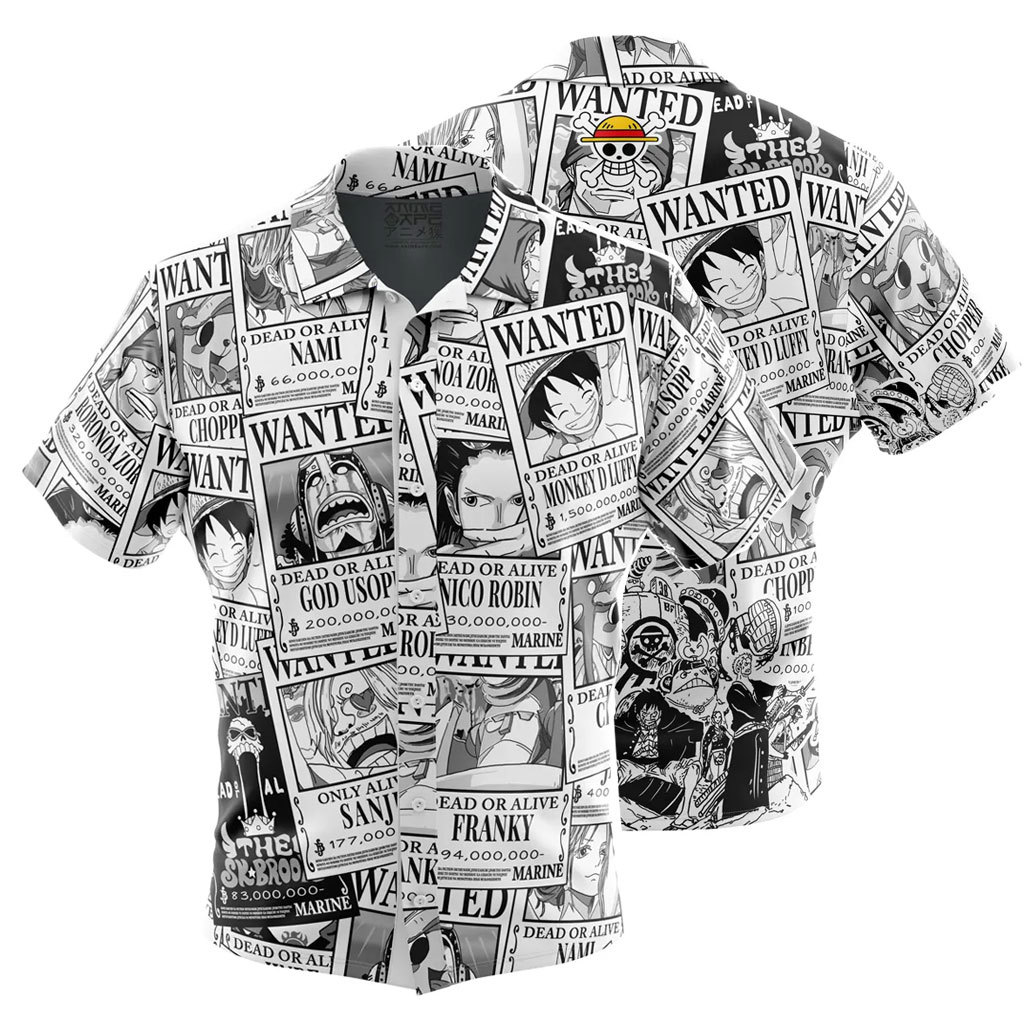 One piece wanted hawaiian shirt Hawaii Shirt Shorts & Flip Flops