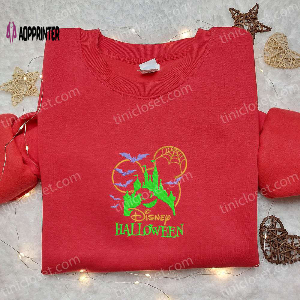 Oogie boogie halloween castle hoodie & disney t-shirt: best halloween gift ideas Embroidered Shirt