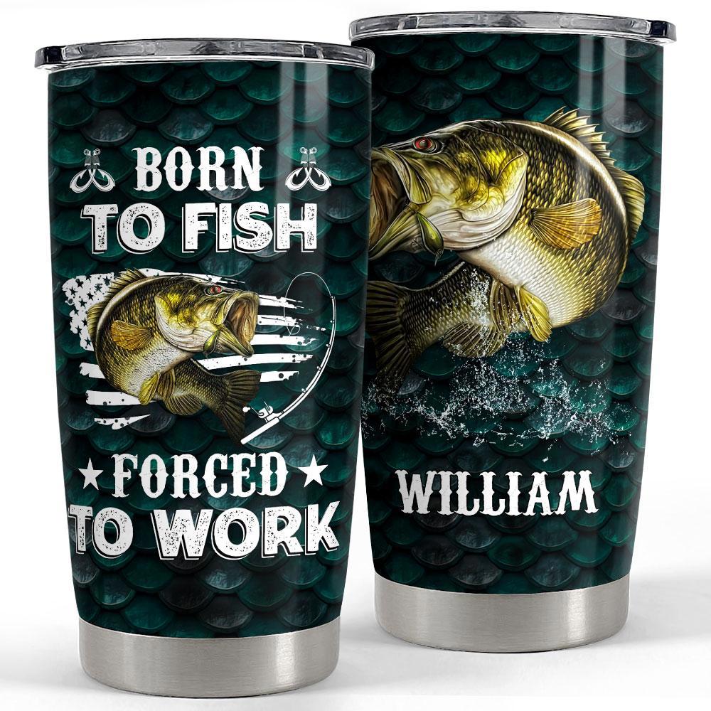 Personalized fishing tumbler with customize with name Personalized Tumbler