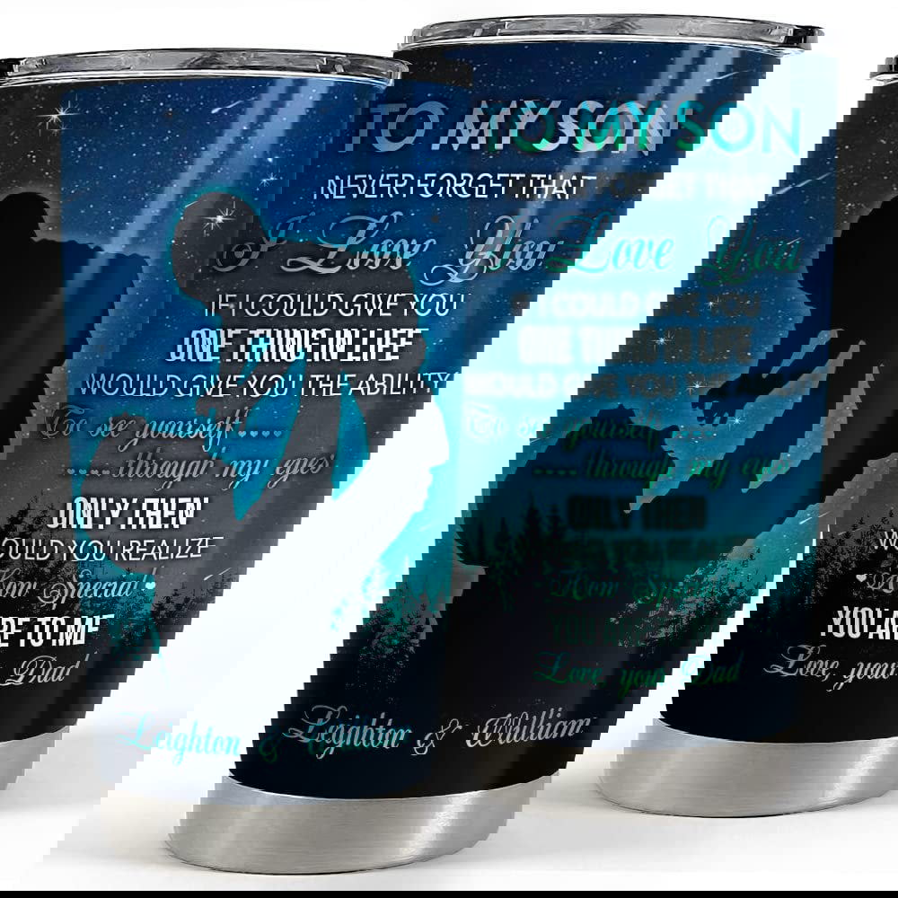 Personalized son gifts tumbler from dad mom for kid boy best gift Personalized Tumbler