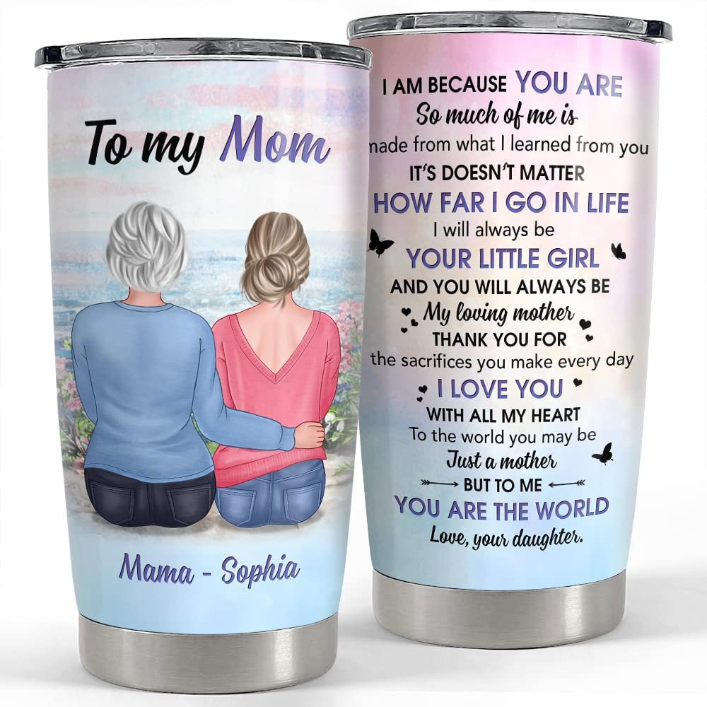 Personalized tumbler to mom from daughter gift for mother mama woman Personalized Tumbler