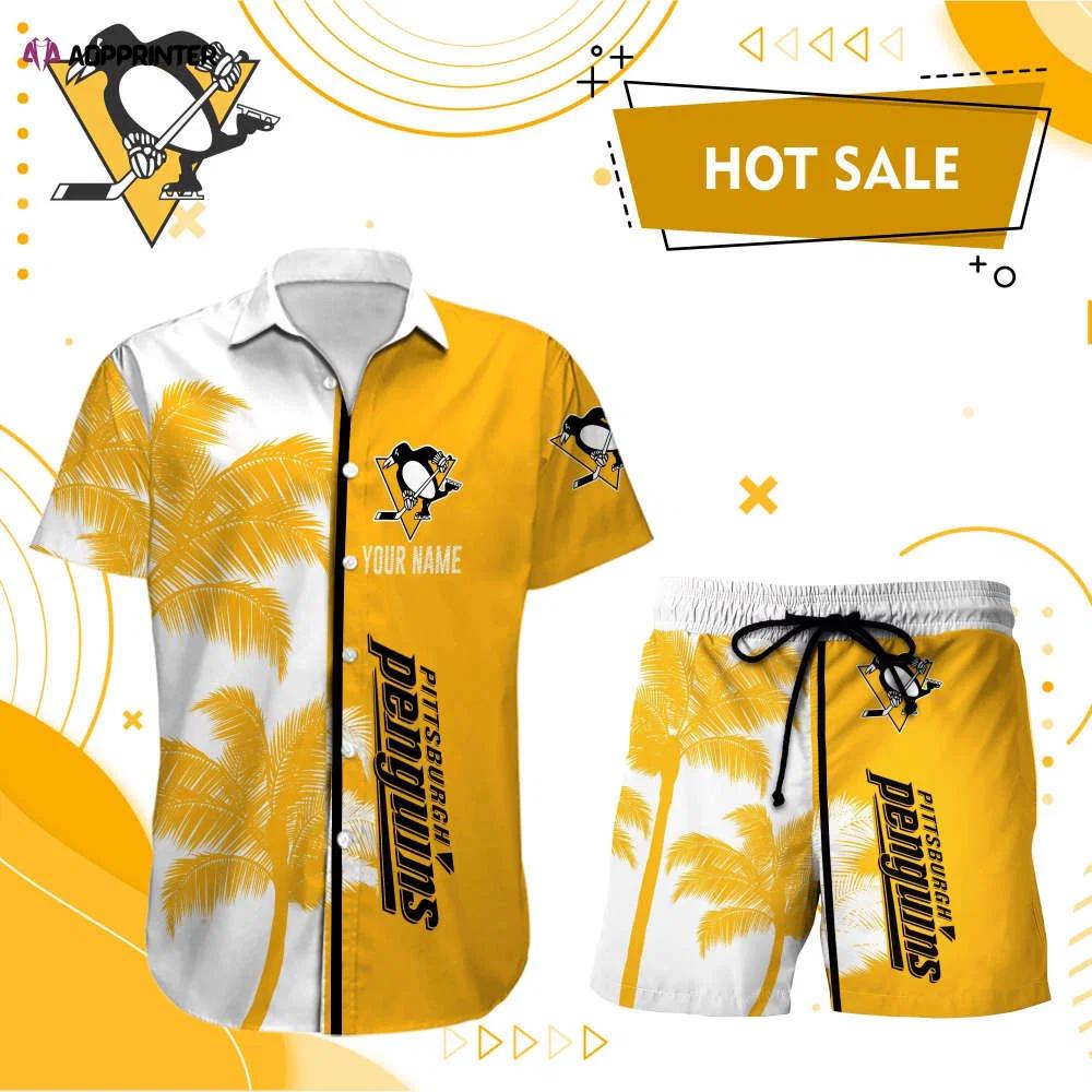 Pittsburgh penguins hawaii shirt men short custom nhl Hawaii Shirt