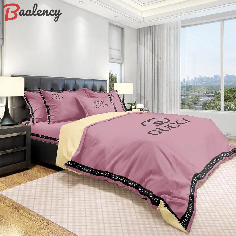 Purple gucci bedding sets luxury brand bed sets, bedroom sets, comforter sets, duvet cover, bedspread for home decor trending 2023 for home bedding sets