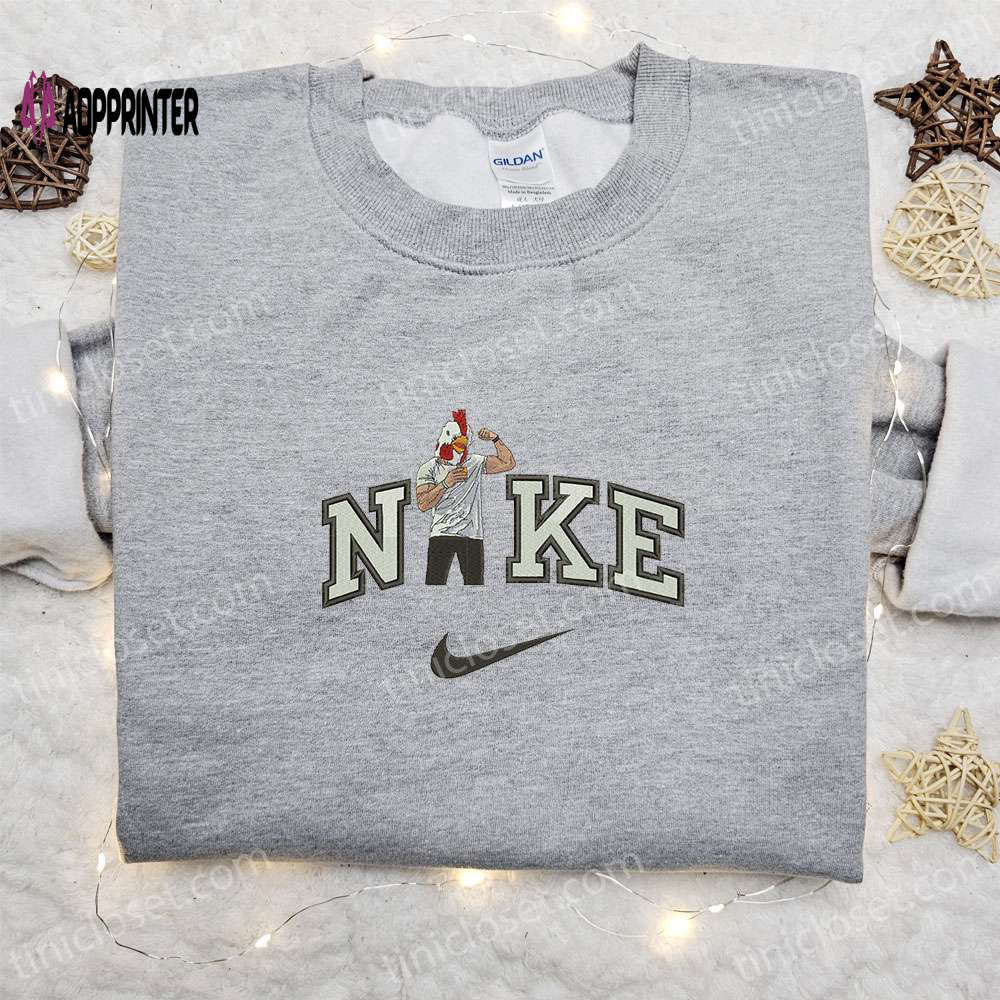 Roosterman x nike embroidered sweatshirt: celebrity-inspired nike hoodie Embroidered Shirt