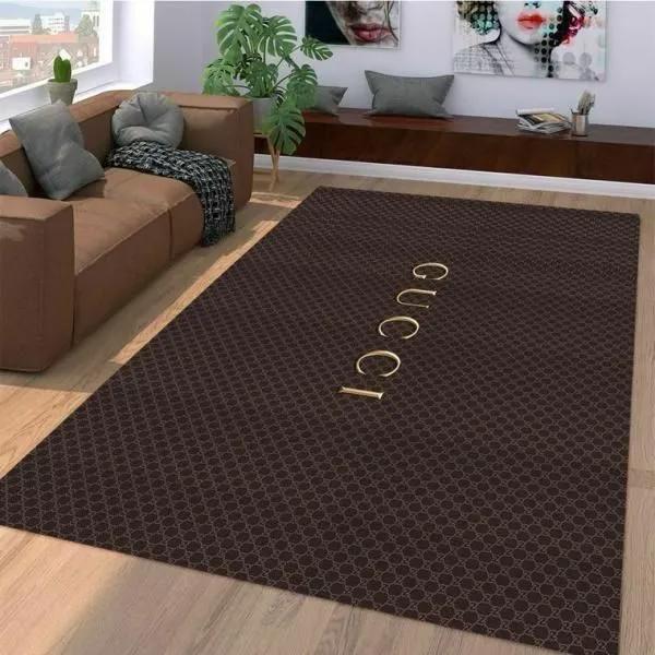 Rugs in living room and bedroom - Gucci brown luxury area rug for living room bedroom carpet home decorations mat type 1 Rectangle Rug